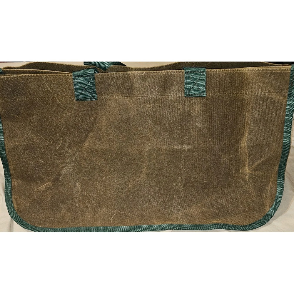 Waxed Canvas Firewood Carrier Bag - Heavy Duty Stand Up Bag For Wood/Tools